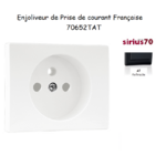 Enjoliveur pour prise de courant Française Sirius 70652TAT Anthracite