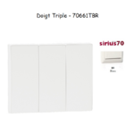 Doigt Triple Sirius 70661TBR Blanc