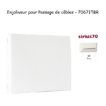 Enjoliveur rosette passage de cables Sirius 70671TBR Blanc