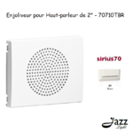 Enjoliveur pour Haut parleur 2'' Sirius 70710TBR Blanc
