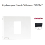 Enjoliveur de prise de tépléphone Sirius 70712TAT Anthracite