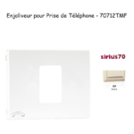 Enjoliveur de prise de tépléphone Sirius 70712TMF Ivoire