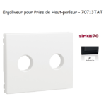 Enjoliveur pourprise de hait parleur avec terminaux à vis Sirius 70713TAT Anthracite