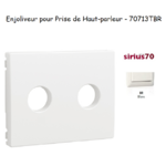 Enjoliveur pourprise de hait parleur avec terminaux à vis Sirius 70713TBR Blanc