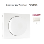 Enjoliveur pour variateur Sirius 70721TBR Blanc