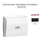 Enjoliveur pour interrupteur card system Sirius 70731TAT Anthracite