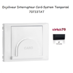 Enjoliveur pour interrupteur Card System Sirius 70 70733TAT Anthracite