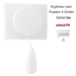 Enjoliveur pour poussoir à cordon Sirius 70741TBR Blanc