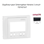 Enjoliveur pour interrupteur horaire digital de 1 circuit Sirius 70743TAT Anthracite