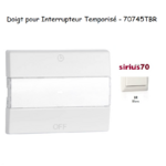 Doigt pour interrupteur temporisé Sirius 70 70745TBR Blanc