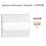 Doigt pour interrupteur temporisé Sirius 70 70745TMF Ivoire