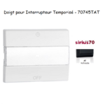 Doigt pour interrupteur temporisé Sirius 70 70745TAT Anthracite