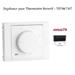 Enjoliveur pour thermostat rotatif Sirius 70 70746TAT Anthracite