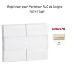 Enjoliveur pour Variateur RLC de doigts Sirius 70 70747TMF Ivoire