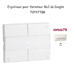 Enjoliveur pour Variateur RLC de doigts Sirius 70 70747TBR Blanc