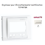 Enjoliveur Chronothermostat Sirius 70748TBR Blanc