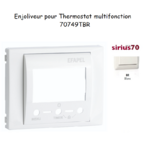 Enjoliveur thermostat avec capteur IR Sirius 70749TBR Blanc