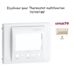 Enjoliveur thermostat avec capteur IR Sirius 70749TMF Ivoire