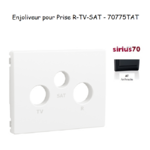 Enjoliveur pour prise R TV SAT Sirius 70775TAT Anthracite