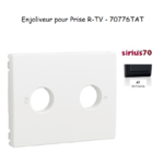 Enjoliveur pour prise R TV Sirius 70776TAT Anthracite