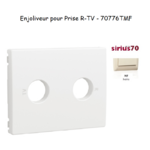 Enjoliveur pour prise R TV Sirius 70776TMF Ivoire
