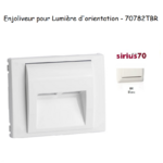 Enjoliveur pour lumière d'orientation Sirius 70 70782TBr Blanc