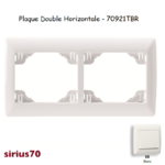 Plaque double horizontale 70921TBR