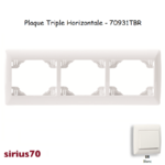 Plaque triple horizontale 70931TBR