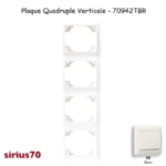 Plaque quadruple verticale 70942TBR