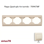 Plaque quadruple horizontale 70941TMF