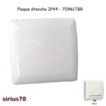 Plaque étanche IP44 70961TBR