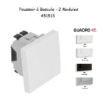 Poussoir à bascule 2 modules Quadro 45151S
