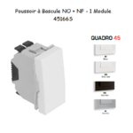 Poussoir à bascule NO+NF 1 module Quadro 45166S