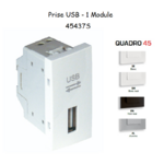 Prise USB Quadro 45437S
