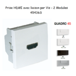 Prise HDMI 2 modules Quadro 45436S