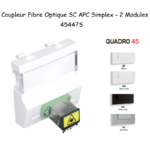 Module avec coupleur de fibre optique SC APC Simple Quadro 45447S