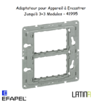 Adaptateur pour Appareil à Encastrer Jusqu’à 3+3 Modules 41995