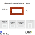 Plaque ligna matrice italienne 41916TMG 41917TMG 42918TMG 42926TMG Acajou