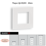 Plaque Quadro45 BLANC 45910TBR