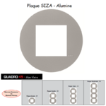 Plaque Quadro45 Siza Vieira Ronde Alumine 45911TAL