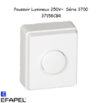 Poussoir lumineux 250V Série 3700 EFAPEL 37158C