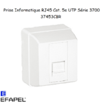 Prise informatique RJ45 Cat. 5e UTP Série 3700 EFAPEL 37453C