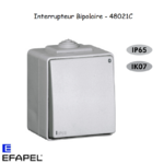 Interrupteur Bipolaire Etanche 48 EFAPEL 48021C