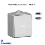 Interrupteur Permutateur Inevrseur LumineuxEtanche 48 EFAPEL 48052C