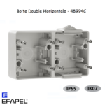 Boite Double horizontale Etanche 48 EFAPEL 48994ACZ