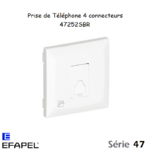 Prise Téléphone 4 conducteurs 47252