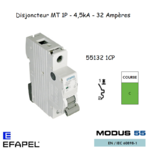 Disjoncteur Magnétothermique Plus 1 Pole 32A 55132 1CP