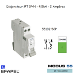 Disjoncteur Magnétothermique Plus 2A 55102 5CP