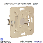 Mécanisme interrupteur va-et-vient rotatif mec 21307