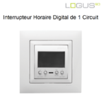 Interrupteur horaire digital 1 circuit 21041CBR logus90